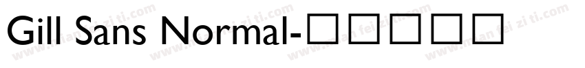 Gill Sans Normal字体转换
